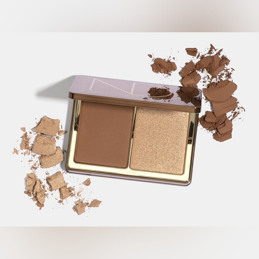 Natasha Denona Alloy Cheek Duo - Bronze And Glow Contour Highlighter Palette